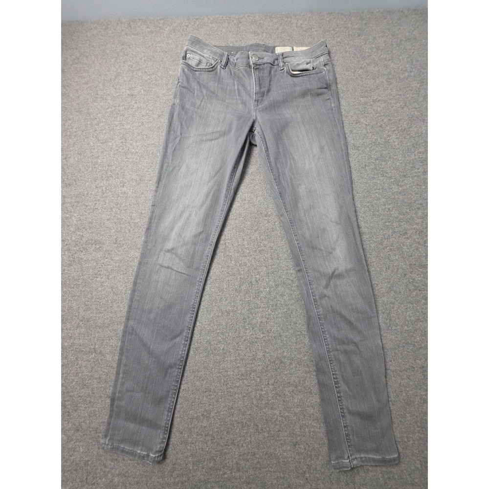 AllSaints Mast Jeans Womens 31 Gray Denim Low Rise Stretch Skinny Fit Streetwear